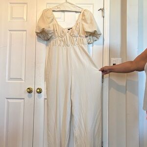 Elegant Cream Jumpsuit